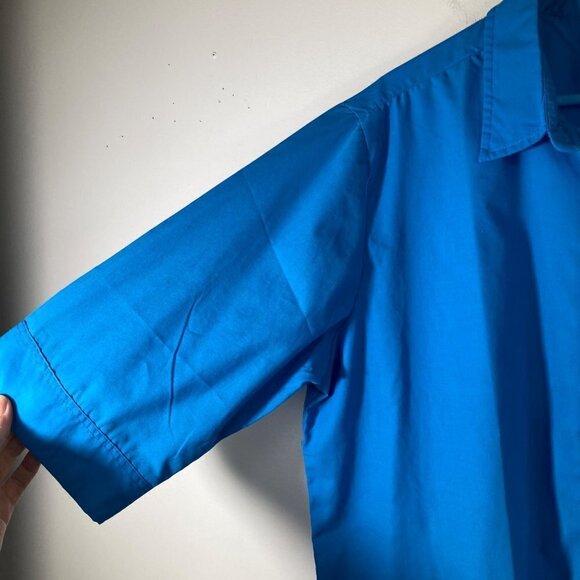 Womens Vintage American Sweetheart 1/2 Sleeve Button Shirt Blue‎ XL - Picture 4 of 7